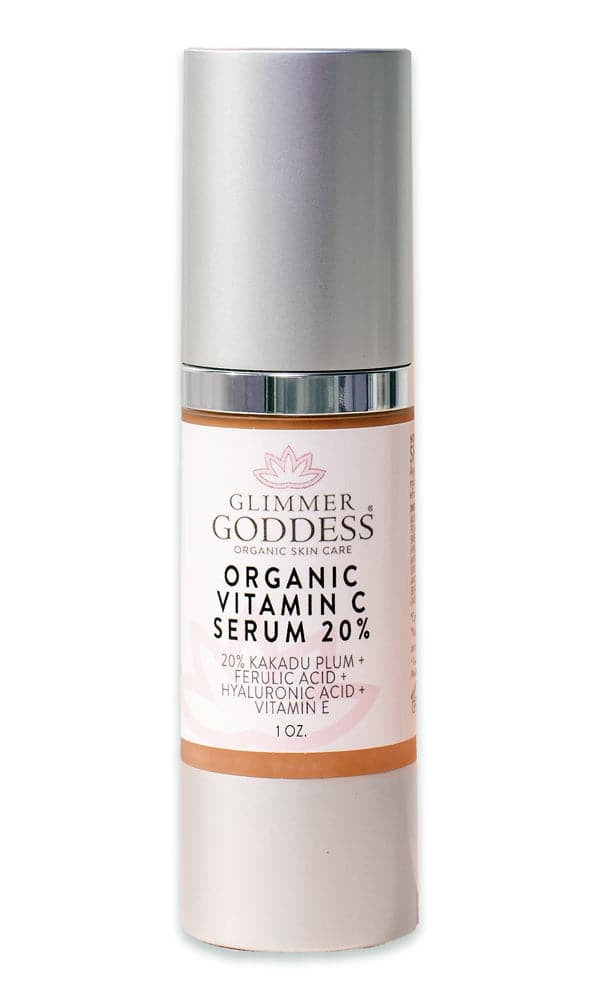 Let's Get Glowing! Organic Vitamin C Serum + Vitamin C Eye Cream Glimmer Goddess® Organic Skin Care