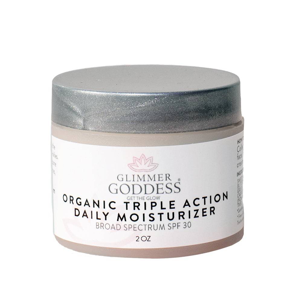 Organic 3 Step Anti-Aging Skin Care Kit - Cleanse, Tone, Hydrate Glimmer Goddess® Organic Skin Care