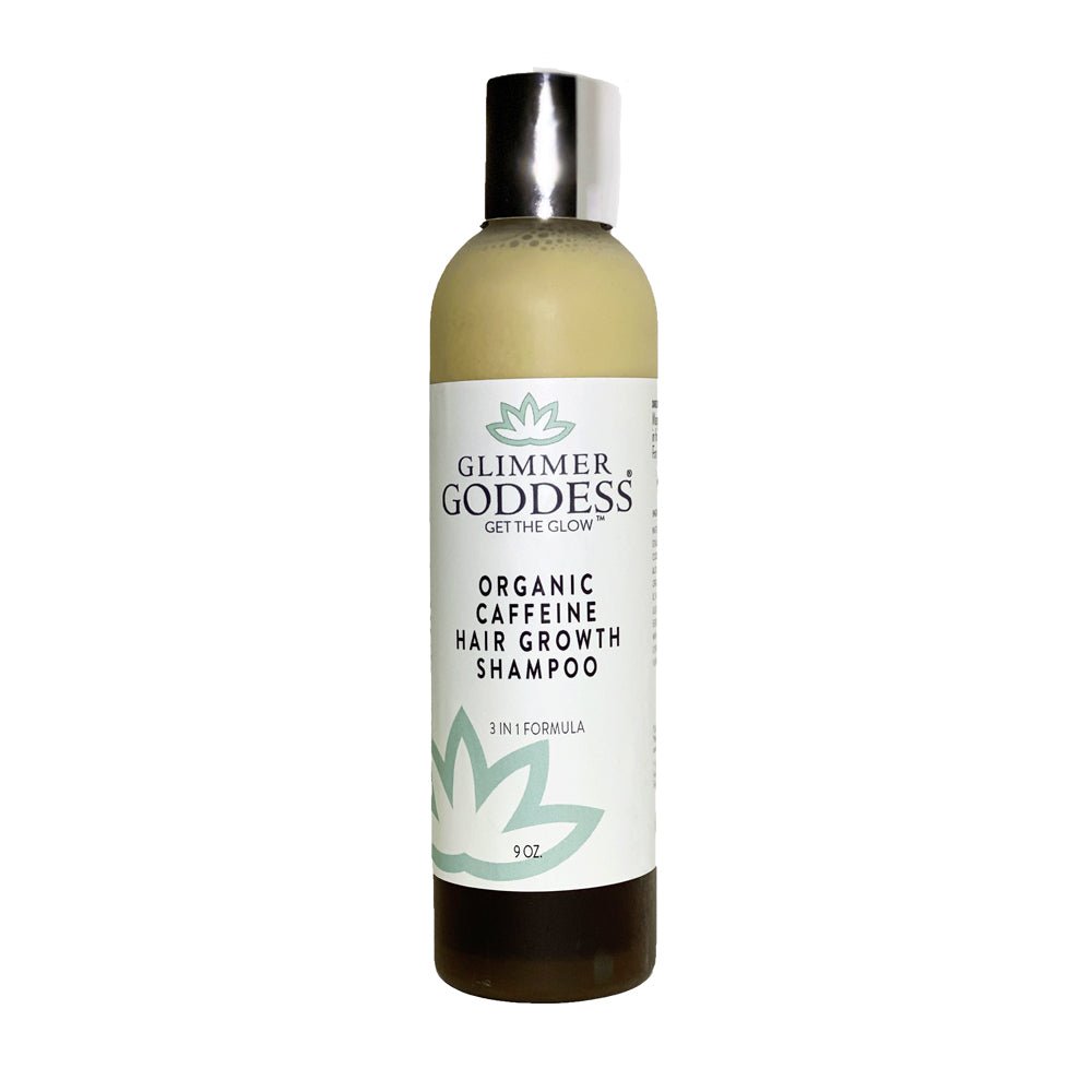 Organic Caffeine Hair Growth Shampoo Glimmer Goddess® Organic Skin Care