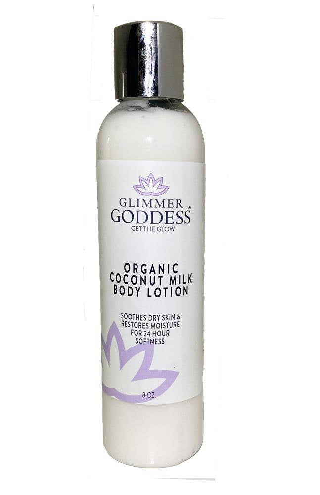 Organic Coconut Milk Body Lotion for Soft, Supple Skin Glimmer Goddess® Organic Skin Care