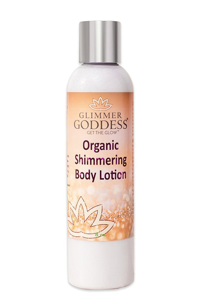 Organic Diamond Shimmer Body Lotion - Sparkle For All Skin Types Glimmer Goddess® Organic Skin Care