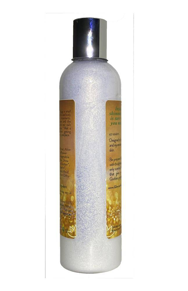 Organic Gold Shimmer Body Lotion Glimmer Goddess® Organic Skin Care