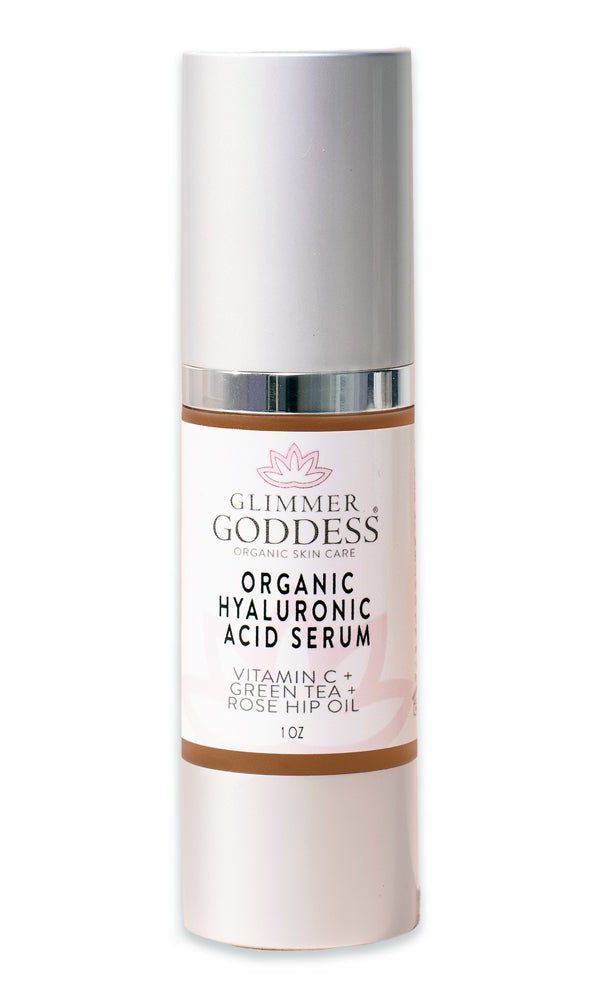 Organic Hyaluronic Acid Serum - Skin Plumper Glimmer Goddess® Organic Skin Care
