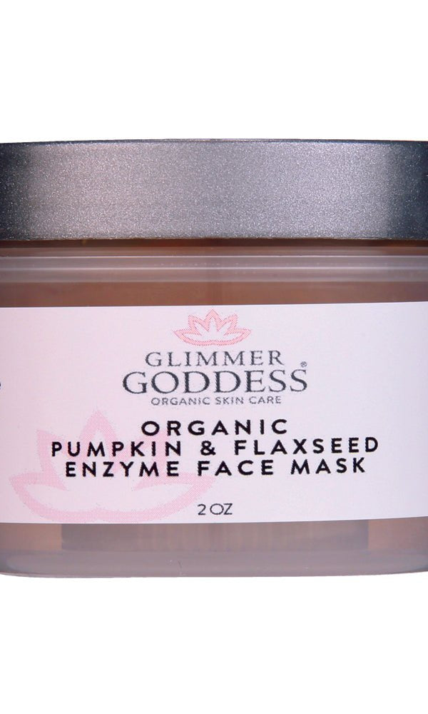 Organic Pumpkin & Flaxseed Enzyme Face Mask Glimmer Goddess® Organic Skin Care