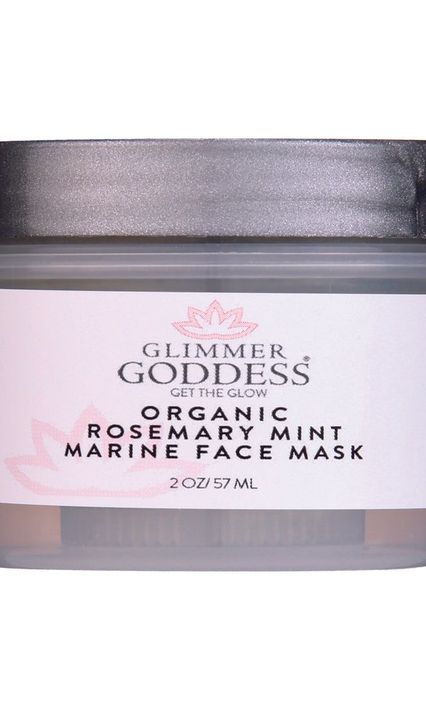 Organic Rosemary Mint Algae Face Mask Glimmer Goddess® Organic Skin Care