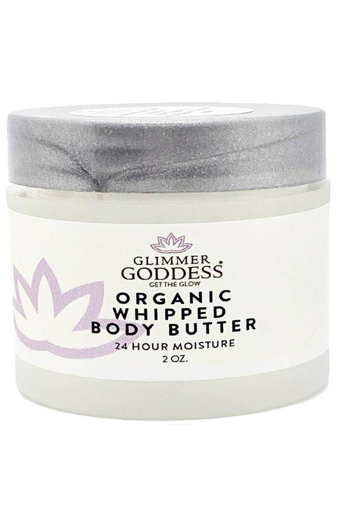Organic Whipped Shea Body Butter - 2 oz Travel Size Glimmer Goddess® Organic Skin Care