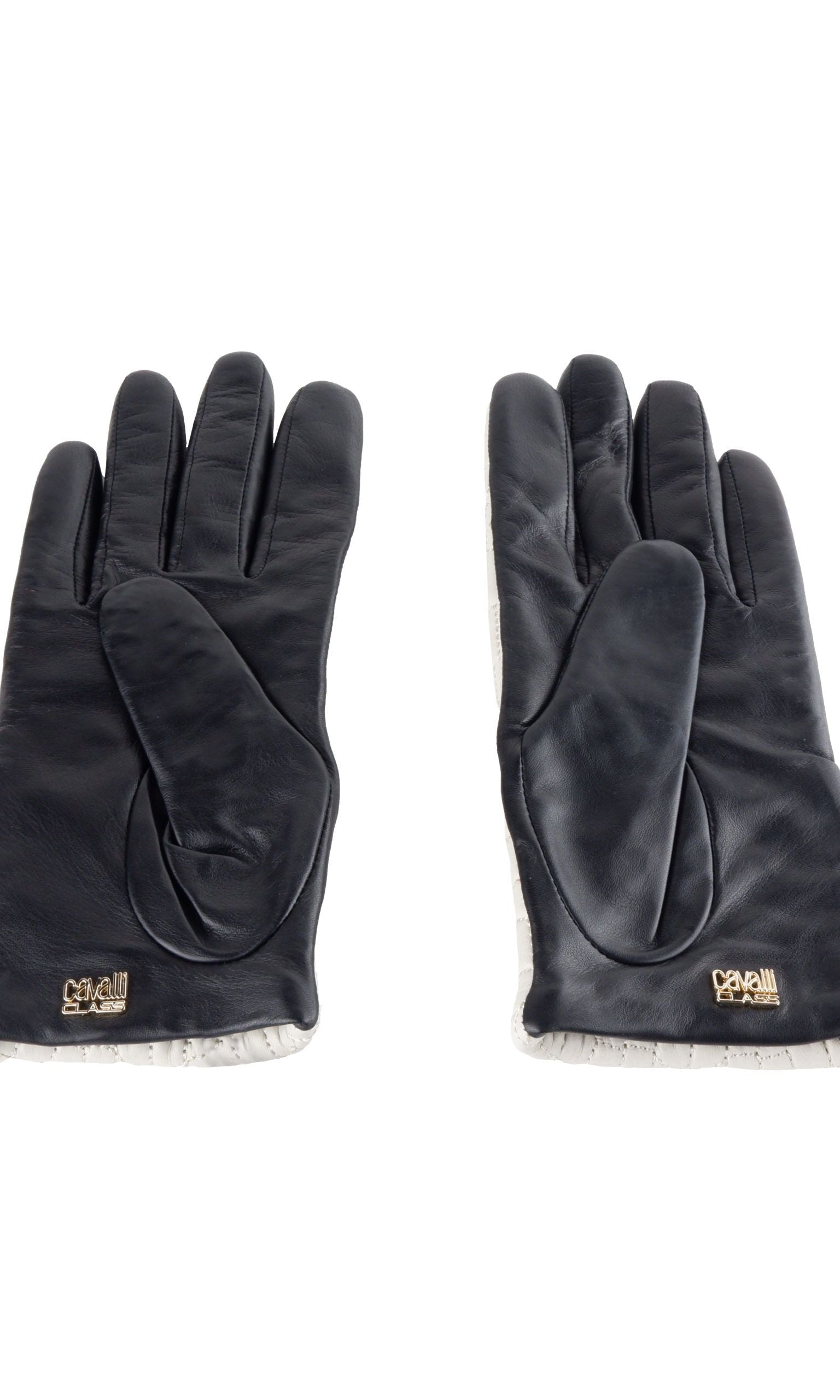 Cavalli Class Gray Leather Di Lambskin Glove GENUINE AUTHENTIC BRAND LLC