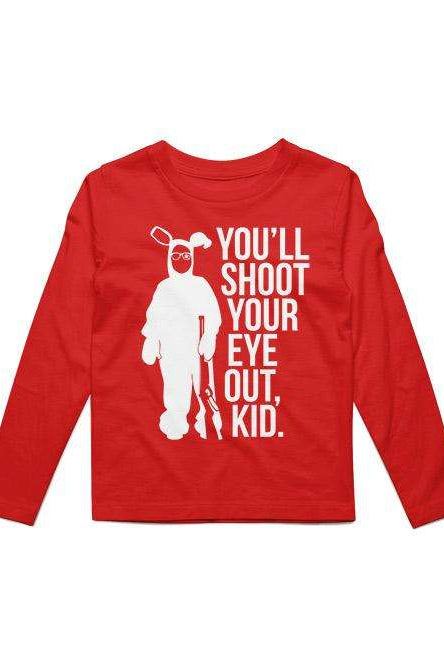 You'll Shoot Your Eye Out| Kid's Long Sleeve | Ruby’s Rubbish® Ruby's Rubbish Wholesale