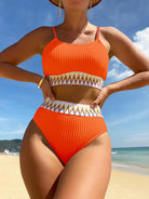 Scoop Neck Spaghetti Strap Two-Piece Swim Set Trendsi