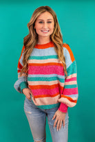 Izzy Striped Sweater Bliss Dropship