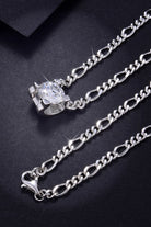 2 Carat Moissanite 925 Sterling Silver Pendant Necklace Trendsi