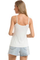 Scoop Neck Spaghetti Strap Cami Trendsi