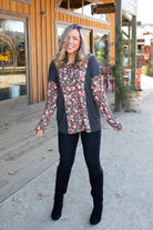 Flower Gazing Long Sleeve Top Boutique Simplified