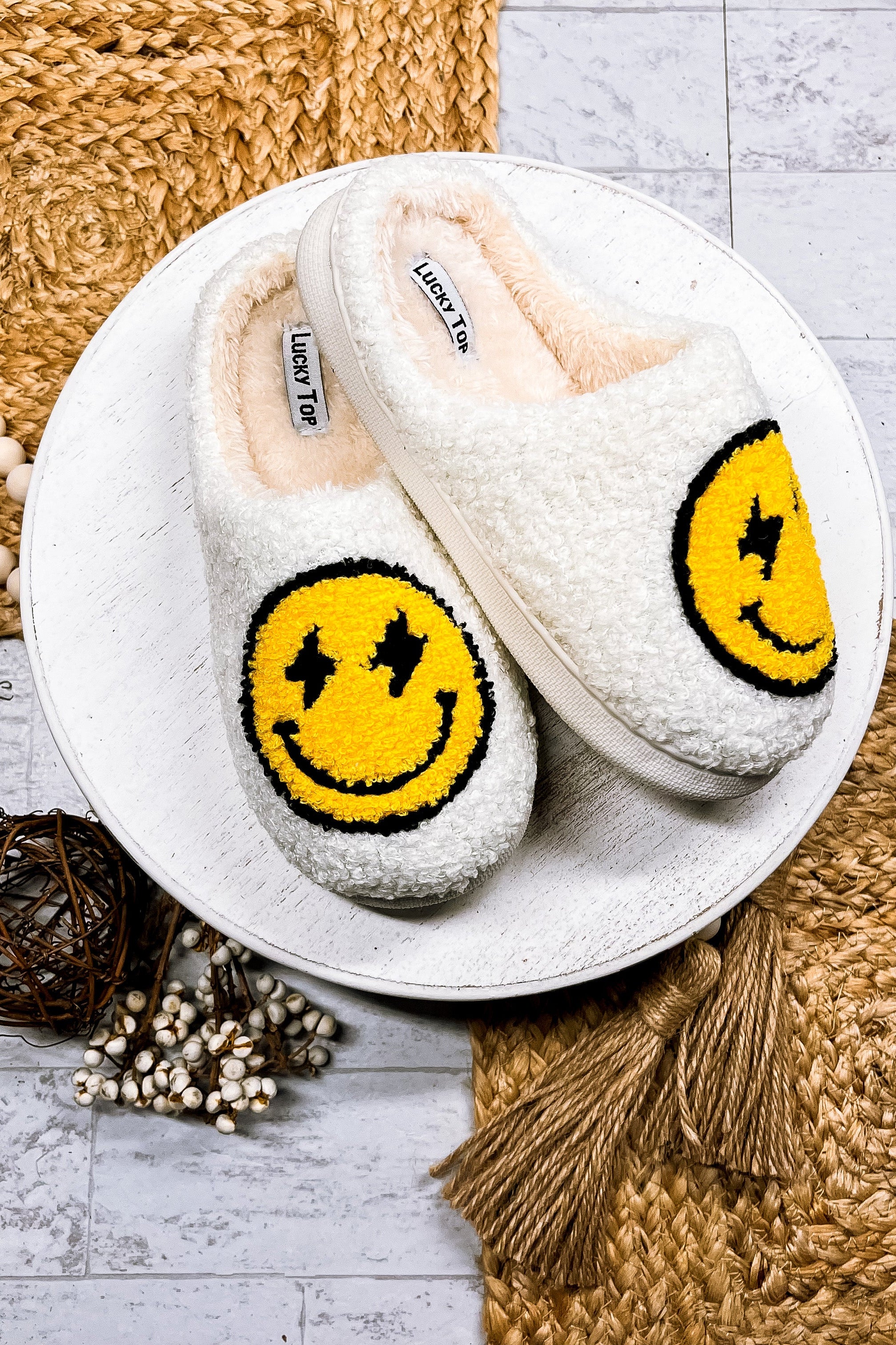 Derby Smiley Face Slippers - KIDS Bliss Dropship