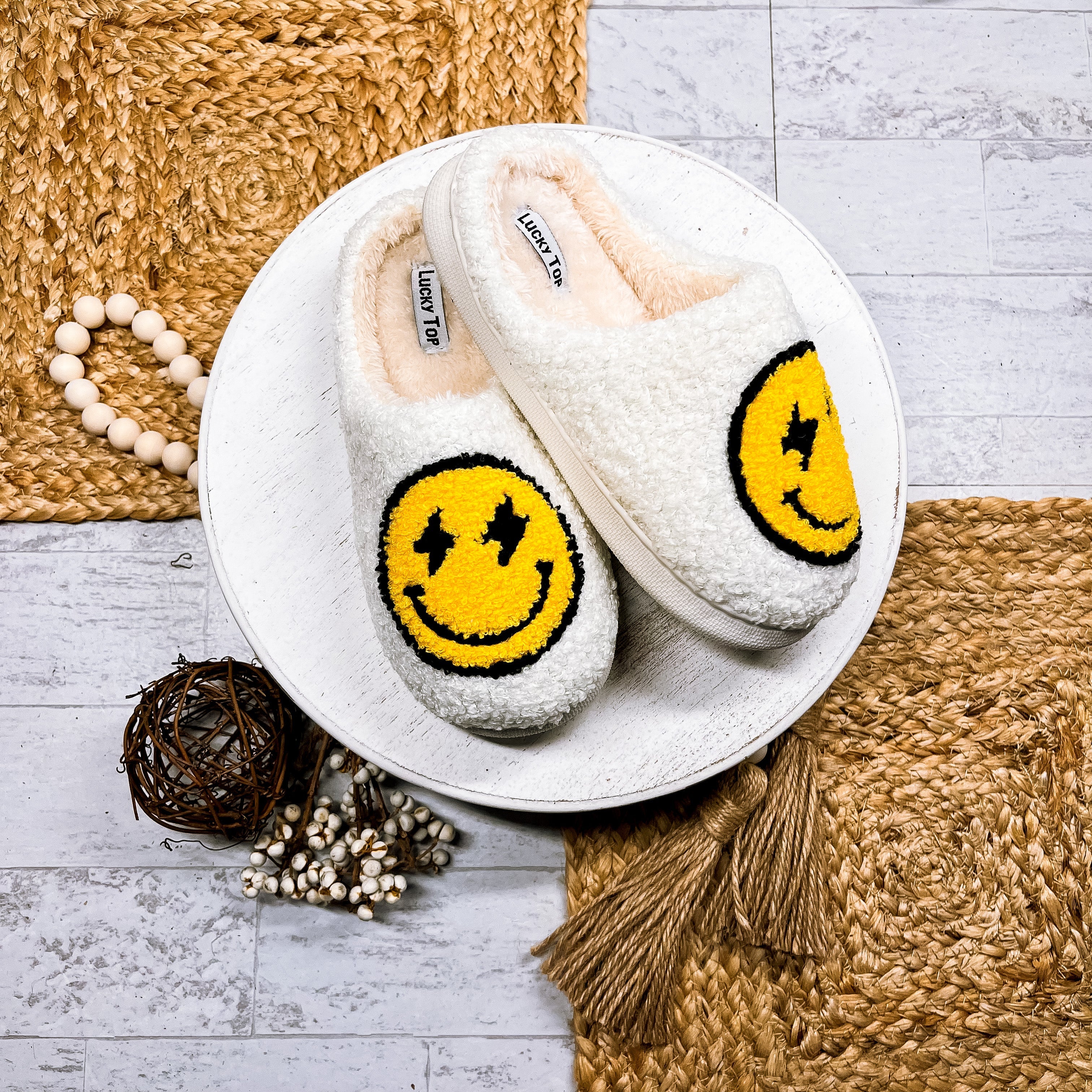 Derby Smiley Face Slippers - KIDS Bliss Dropship