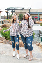 Hunting Diva Cold Shoulder Thumbhole Hoodie Boutique Simplified