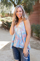 Patched to Perfection Tank Top Boutique Simplified