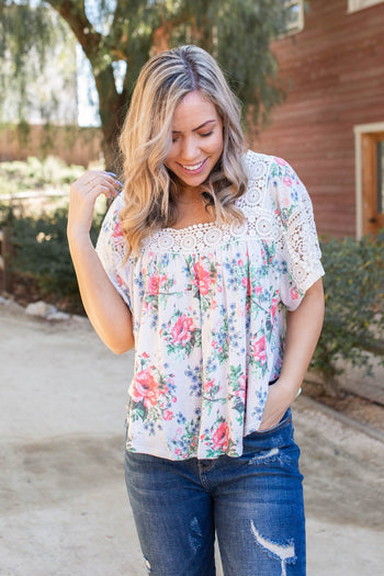 Simply Gorgeous Lace Trim Top Boutique Simplified