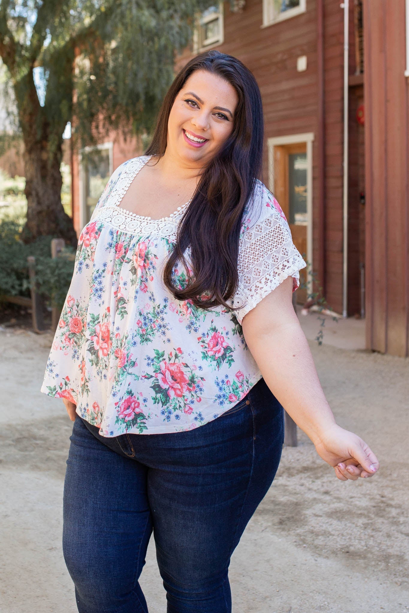 Simply Gorgeous Lace Trim Top Boutique Simplified