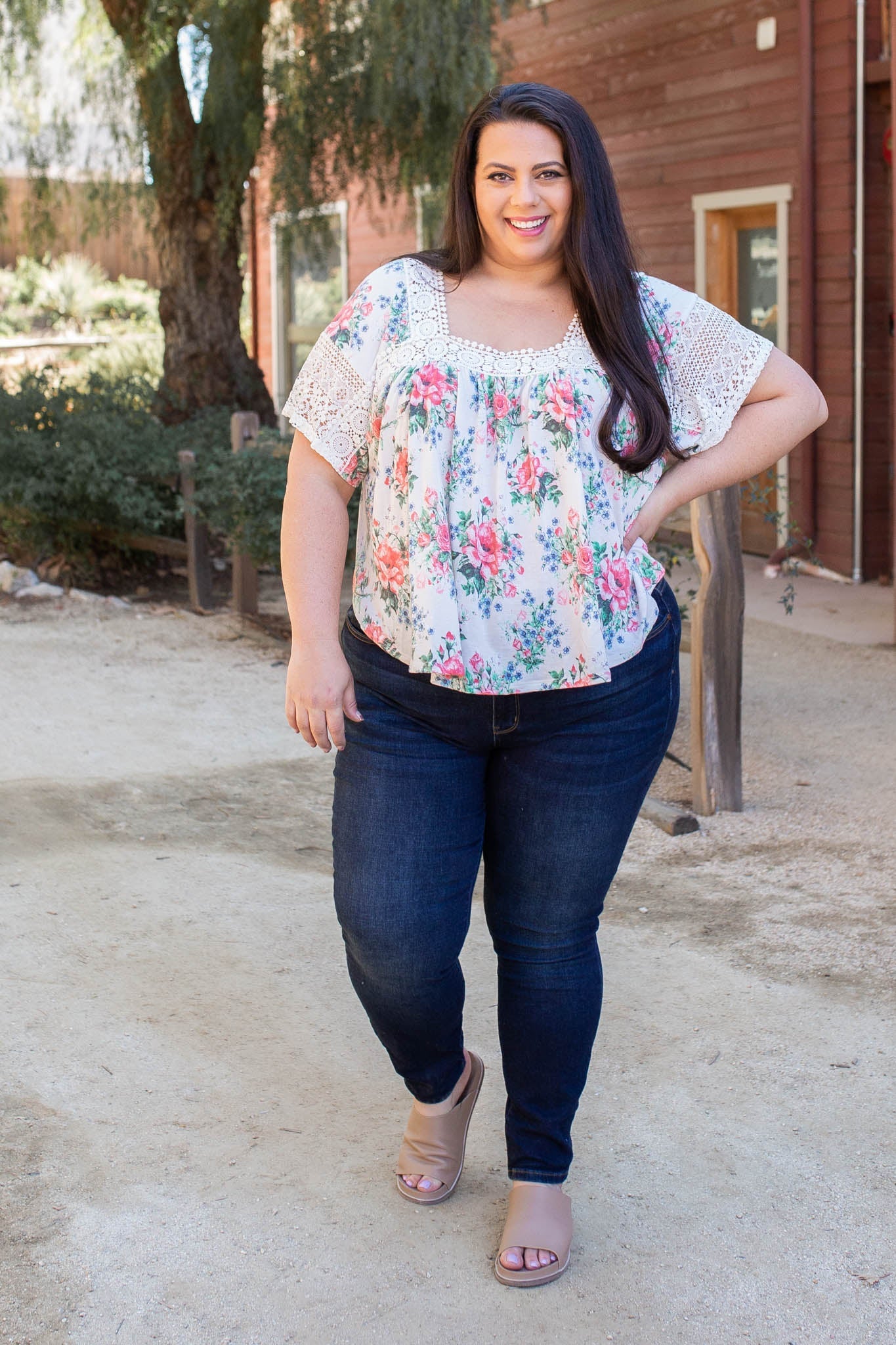 Simply Gorgeous Lace Trim Top Boutique Simplified