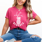 Aloha Beaches Pineapple | Short Sleeve Graphic Tee Olive and Ivory Retail