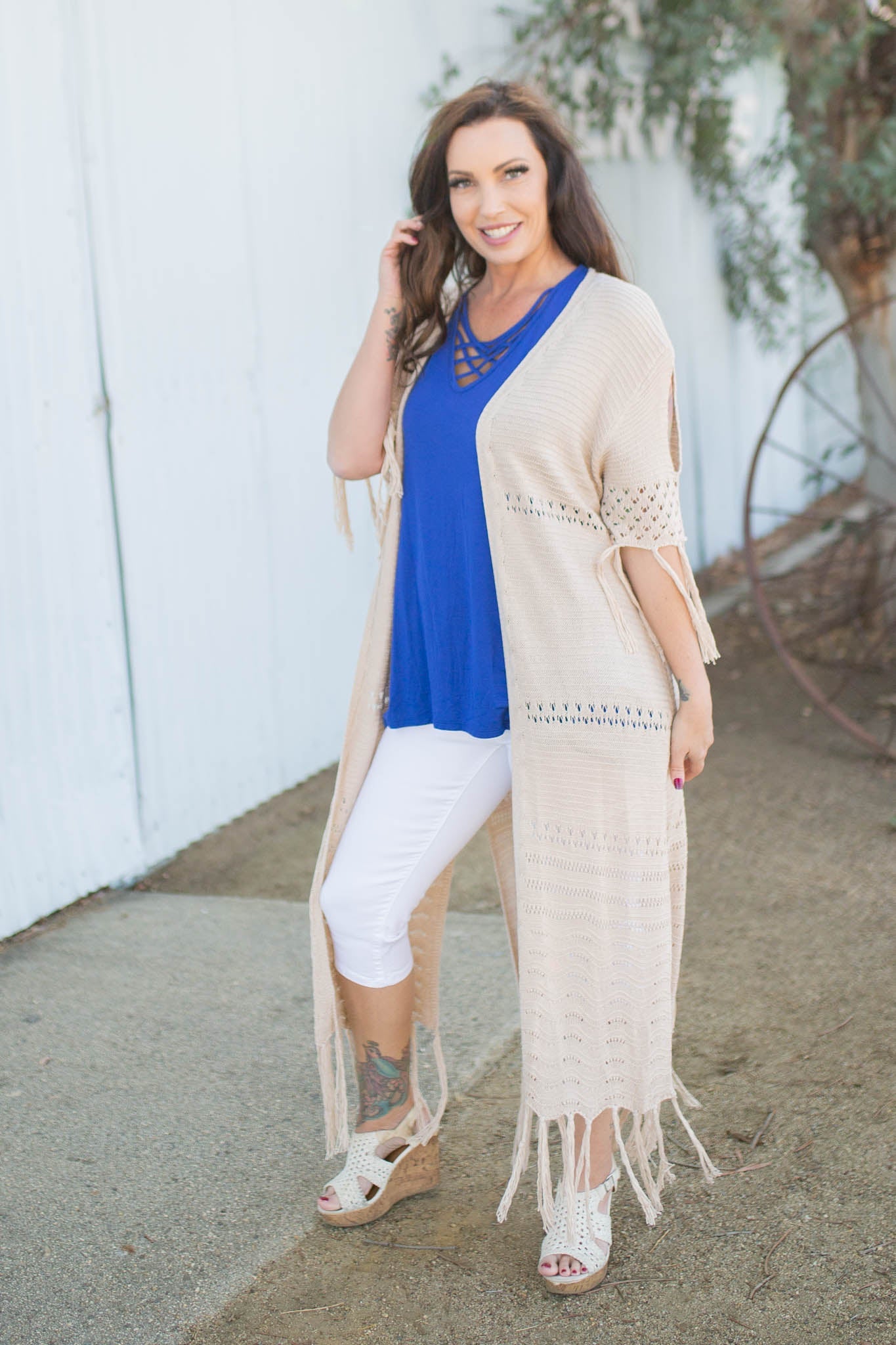 On the Fringe Duster Cardigan Boutique Simplified