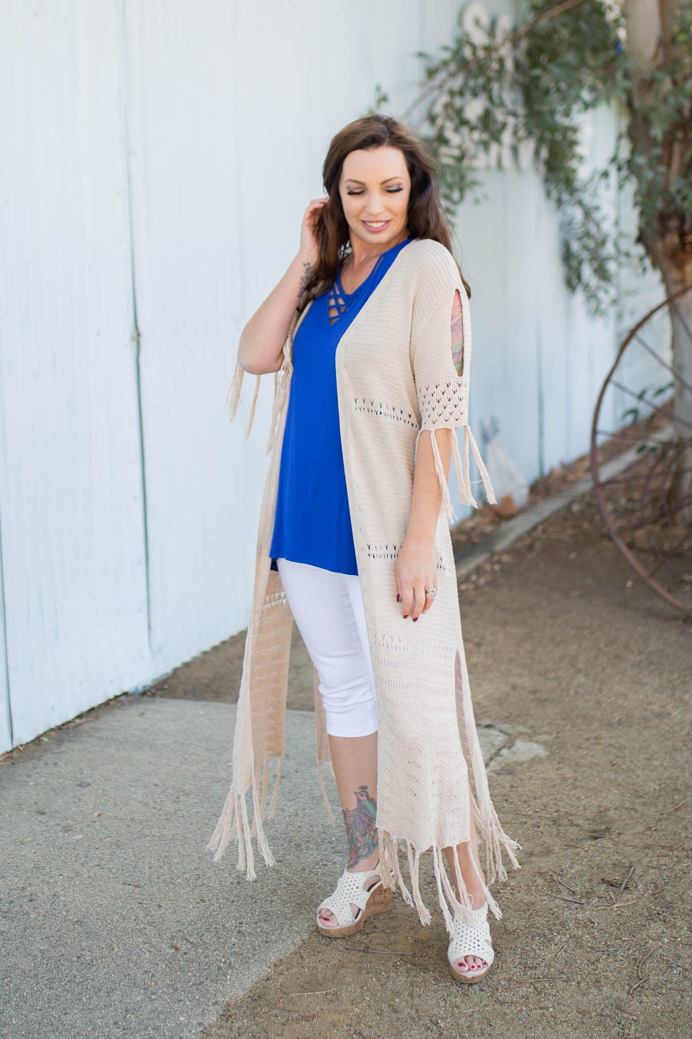 On the Fringe Duster Cardigan Boutique Simplified