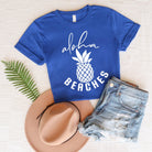 Aloha Beaches Pineapple | Short Sleeve Graphic Tee Olive and Ivory Retail