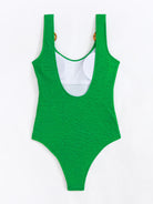 Scoop Neck Wide Strap One-Piece Swimwear Trendsi