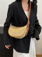 Straw Weave Adjustable Strap Shoulder Bag Trendsi