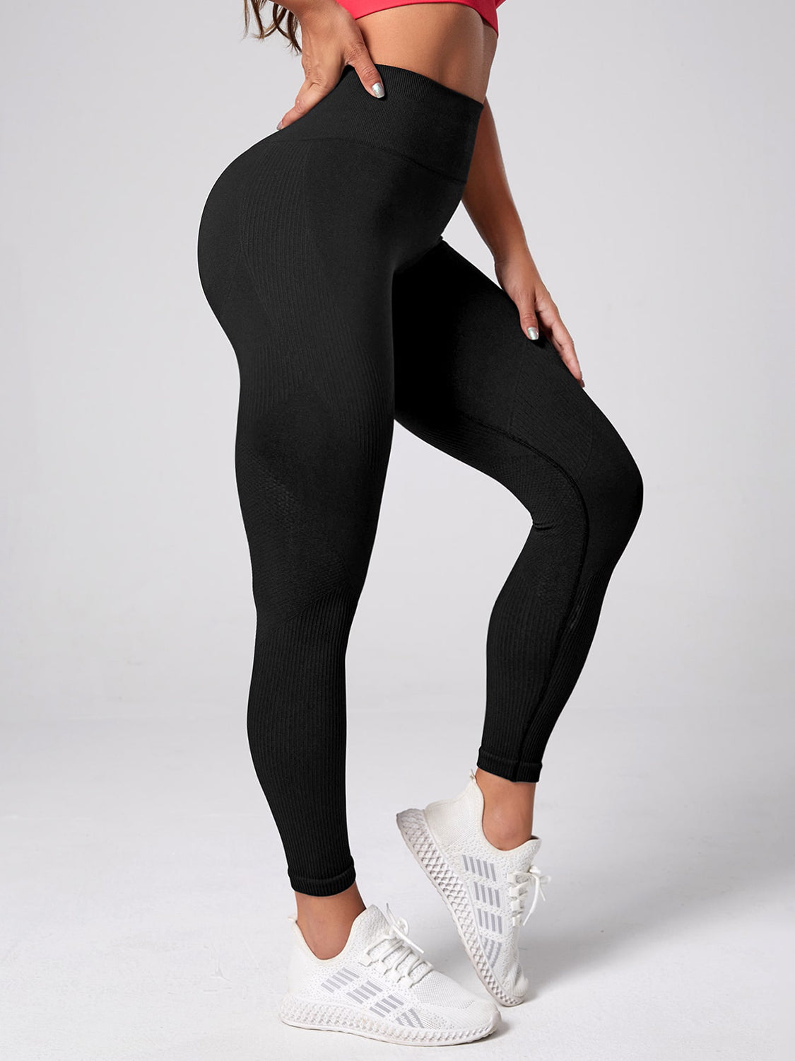 High Waist Active Leggings Trendsi