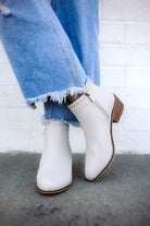Cassie Bootie in Ivory Bliss Dropship