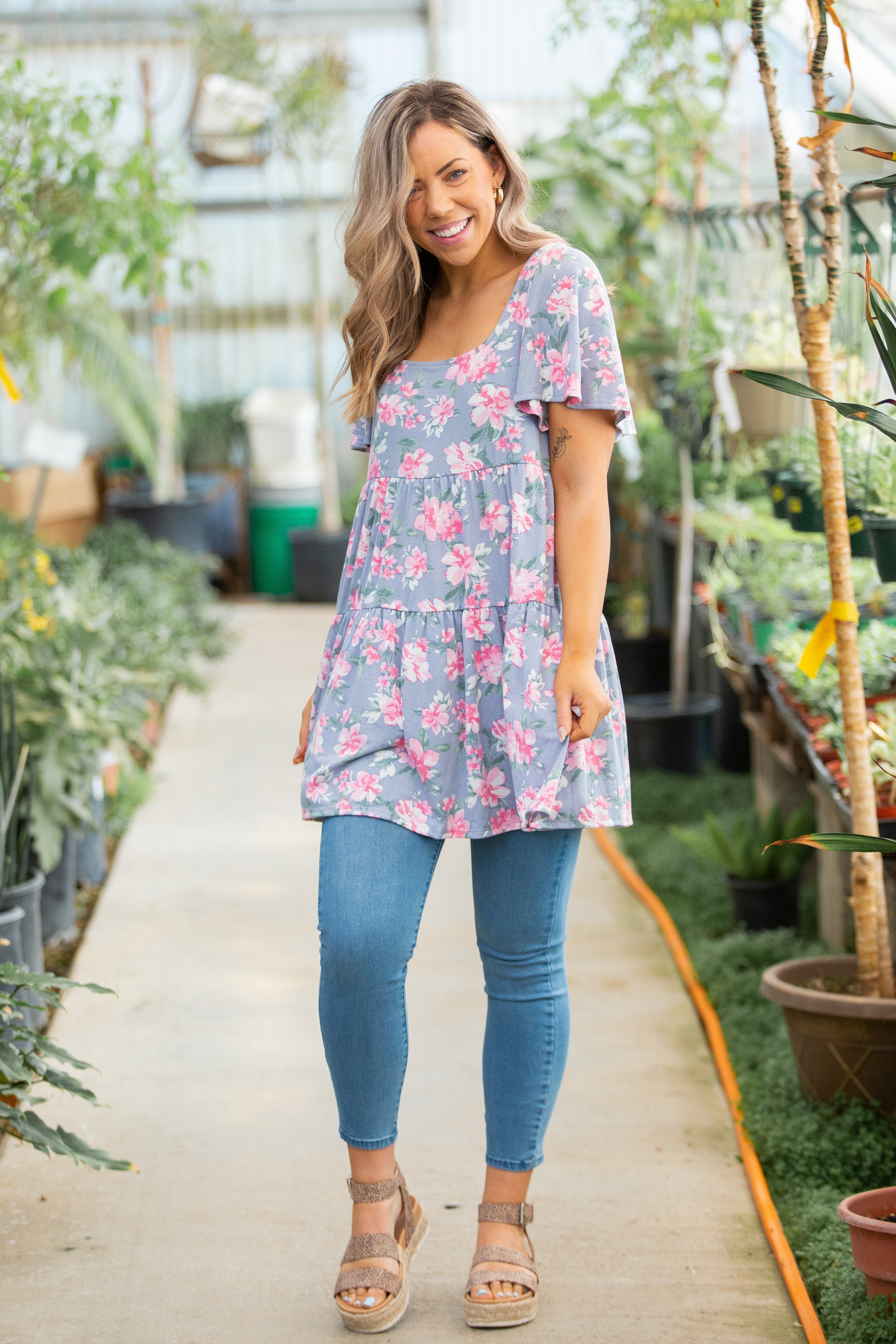 Floral Belle Tiered Swing Dress Boutique Simplified