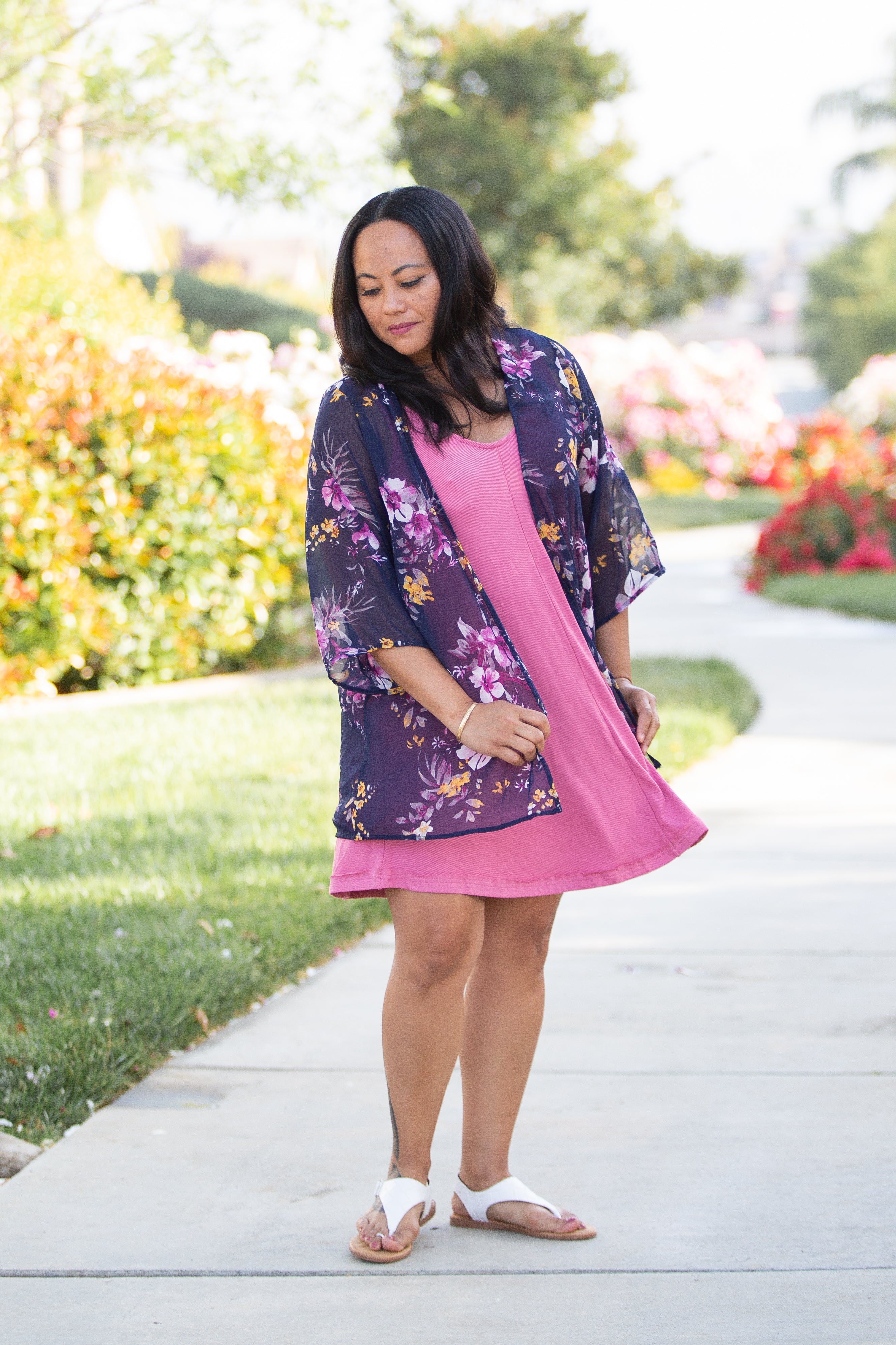 Midnight Floral Kimono Boutique Simplified