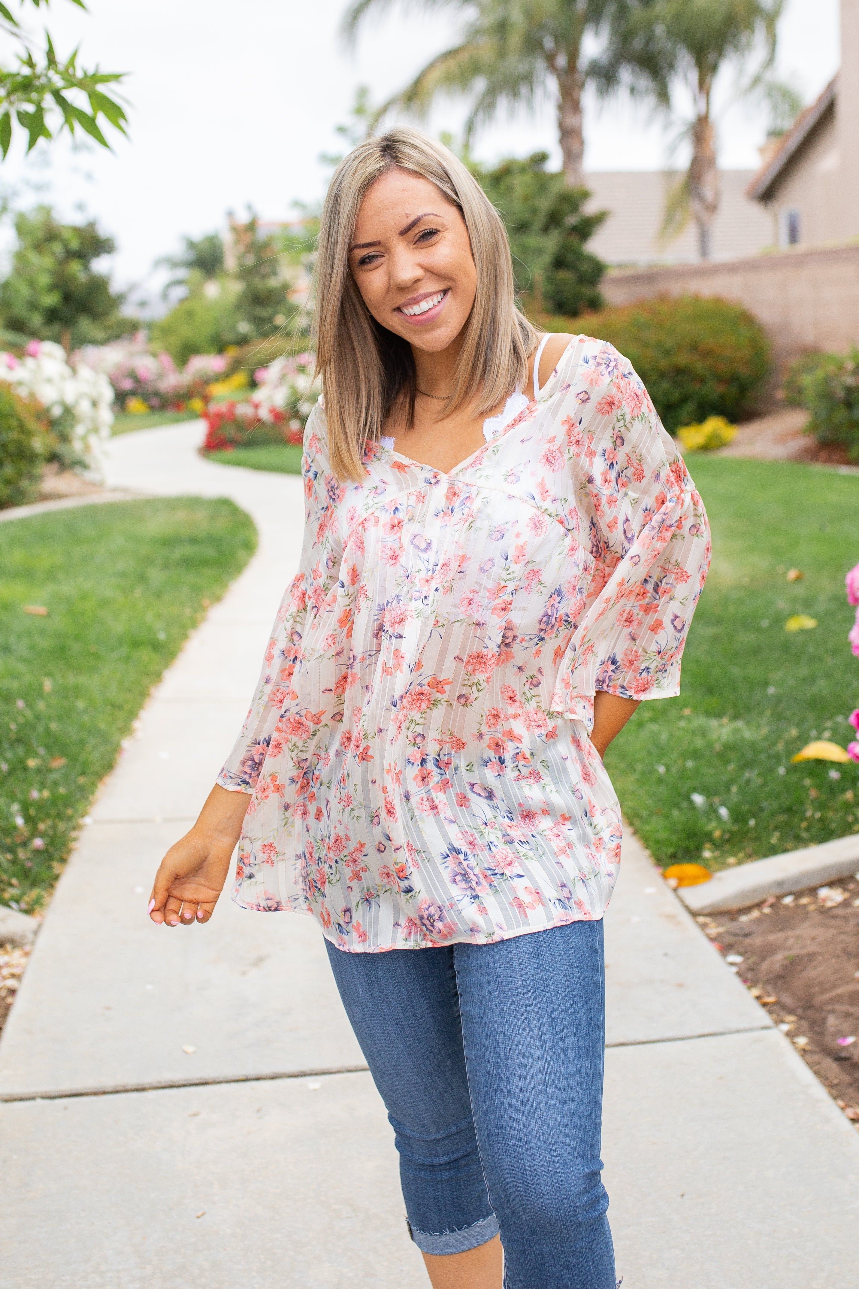 Sheer to Love Short Sleeve Top Boutique Simplified