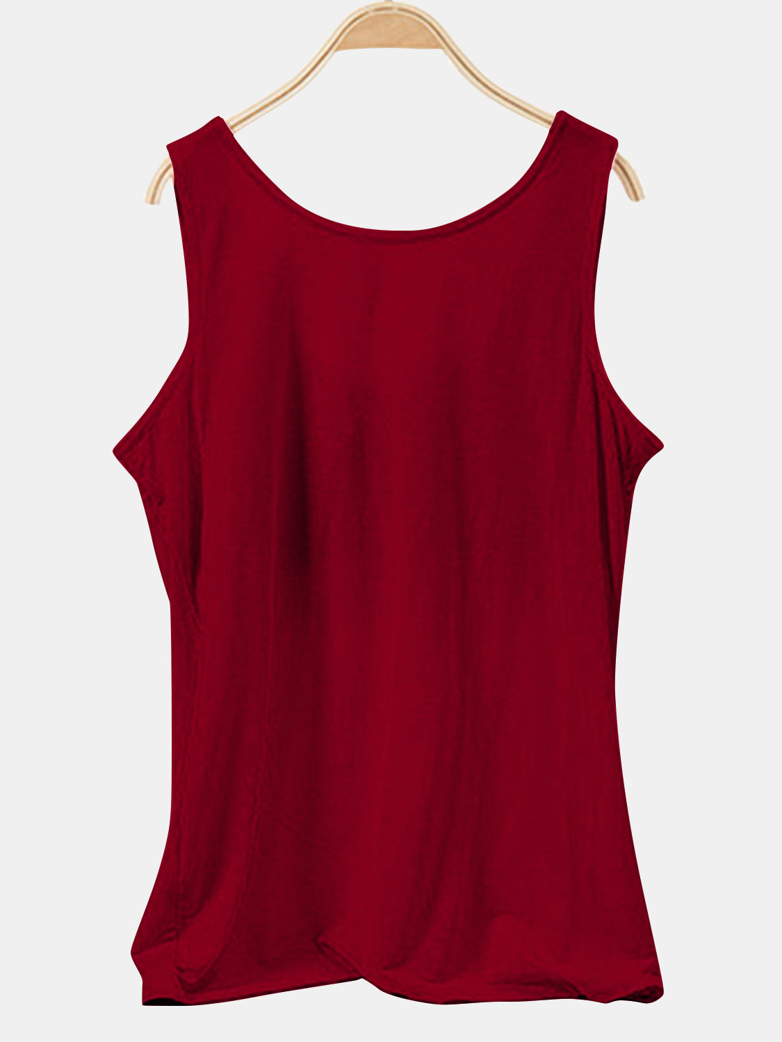 Scoop Neck Wide Strap Tank Trendsi