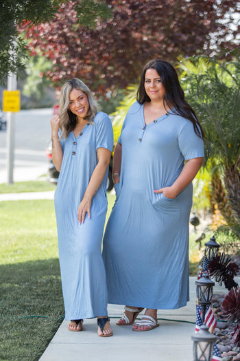 Sky's The Limit Maxi Dress Boutique Simplified