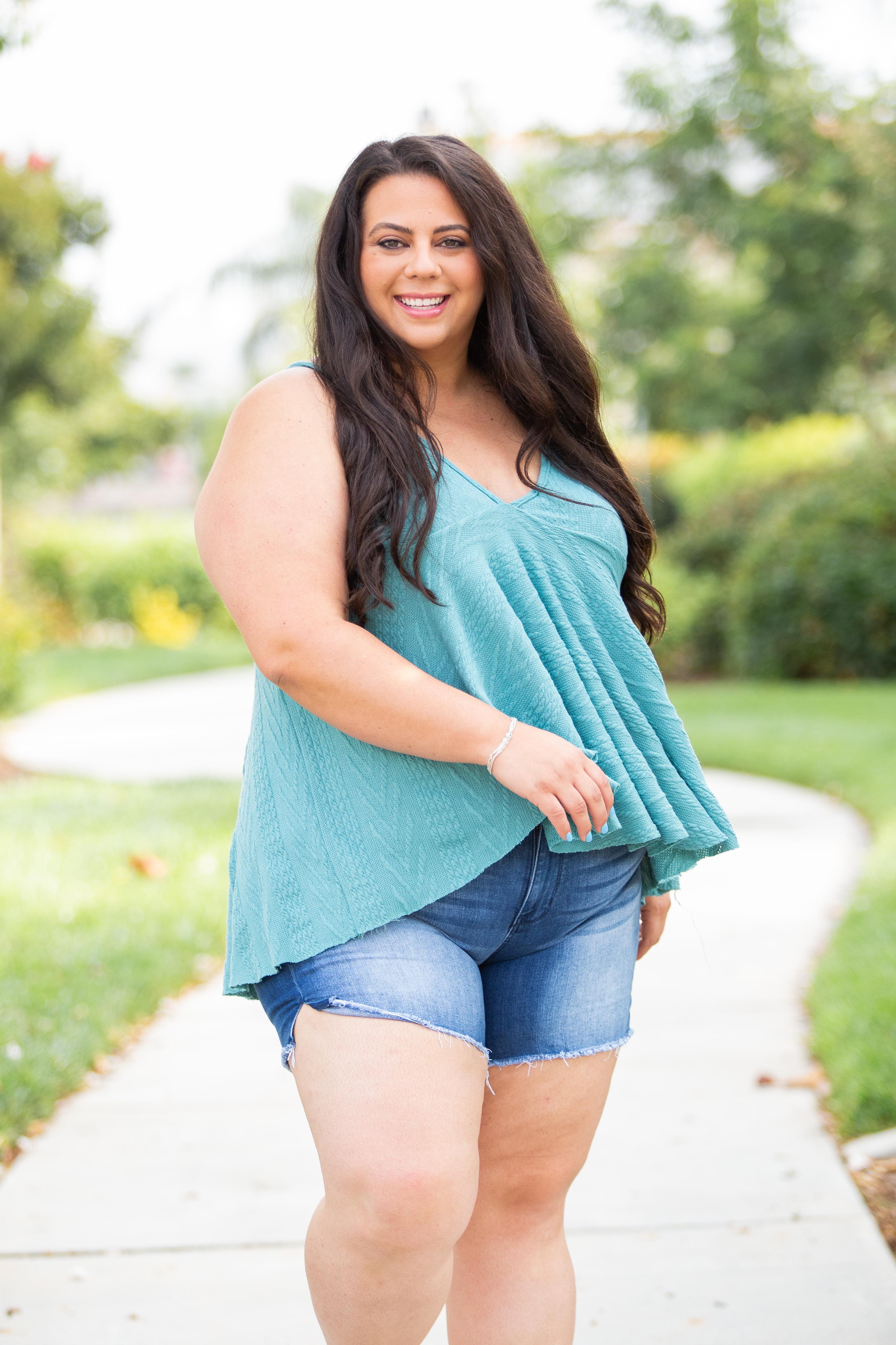 My Teal Empire Sweater Tank Boutique Simplified