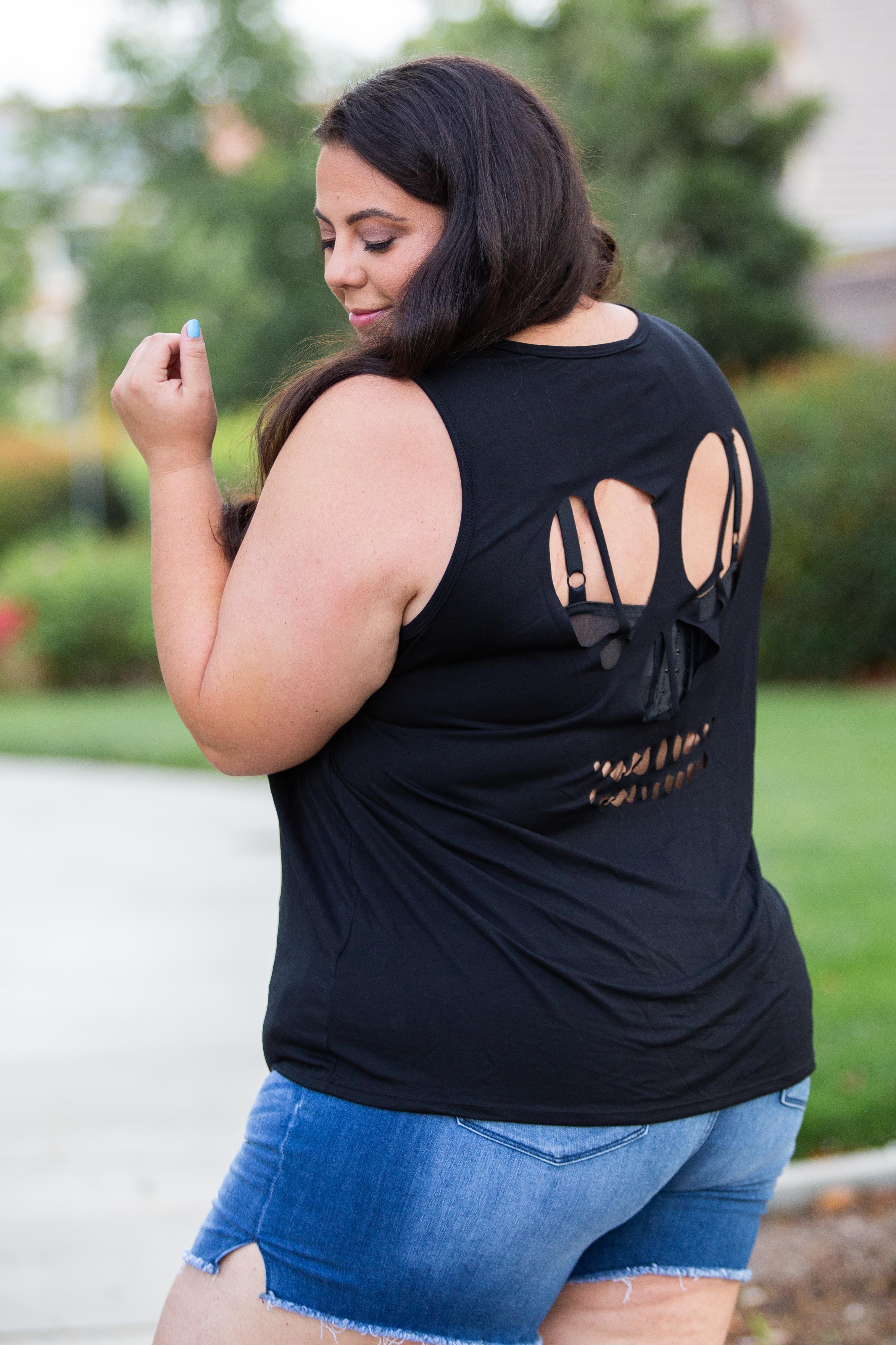 Bad To The Bone Sleeveless Top Boutique Simplified