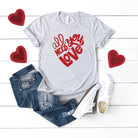 All You Need Is Love | Short Sleeve Graphic Tee Olive and Ivory Retail