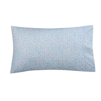 Ultra Soft Microfiber Mint Blue Chevron Pillowcase Set beddingbag.com