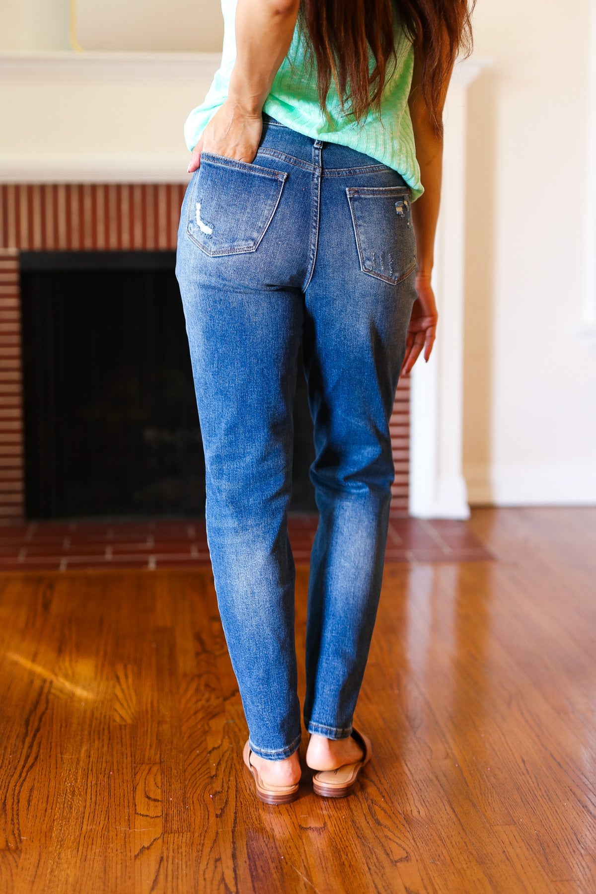 Everyday Dark Denim Slim Fit High Rise Jeans Judy Blue