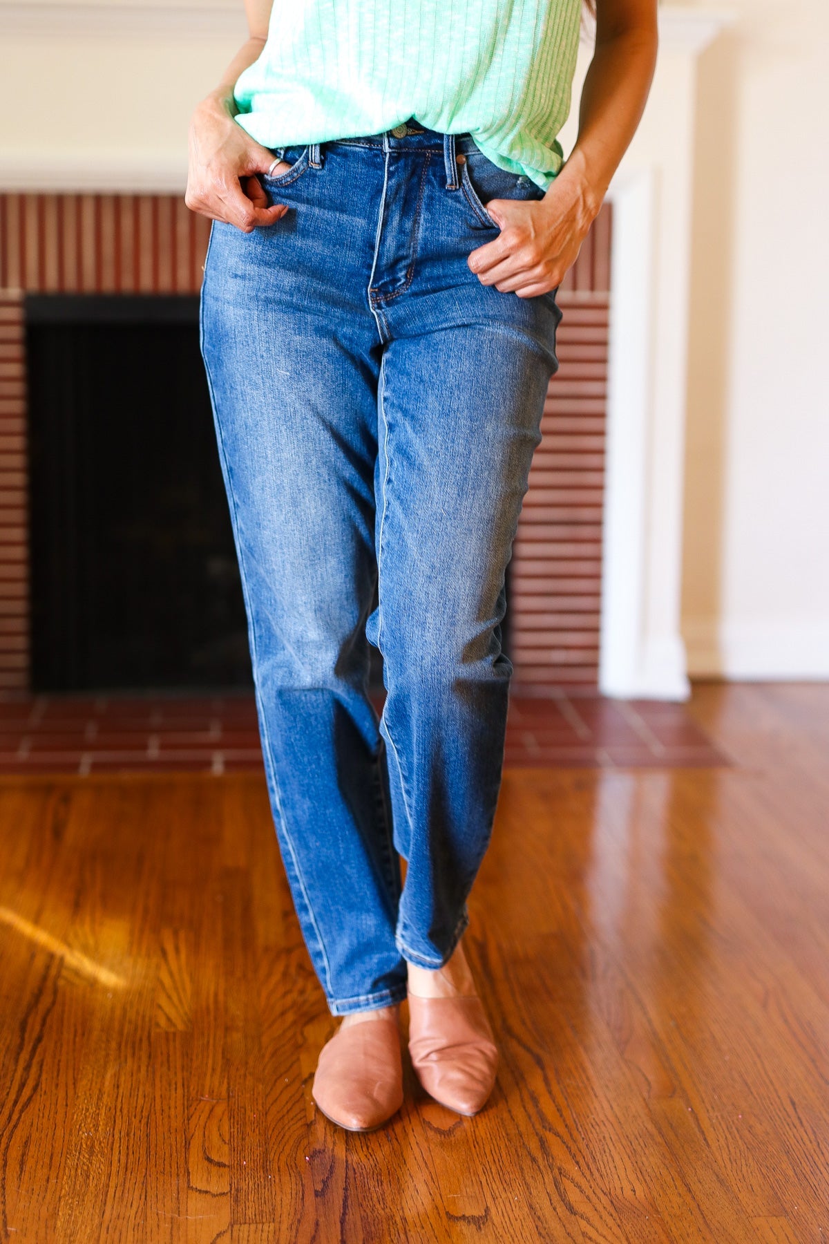 Everyday Dark Denim Slim Fit High Rise Jeans Judy Blue