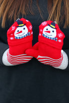 Snowman Fingerless Gloves with Convertible Mittens ICON