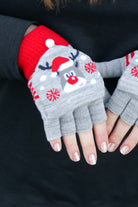 Rudolph Fingerless Gloves with Convertible Mittens ICON