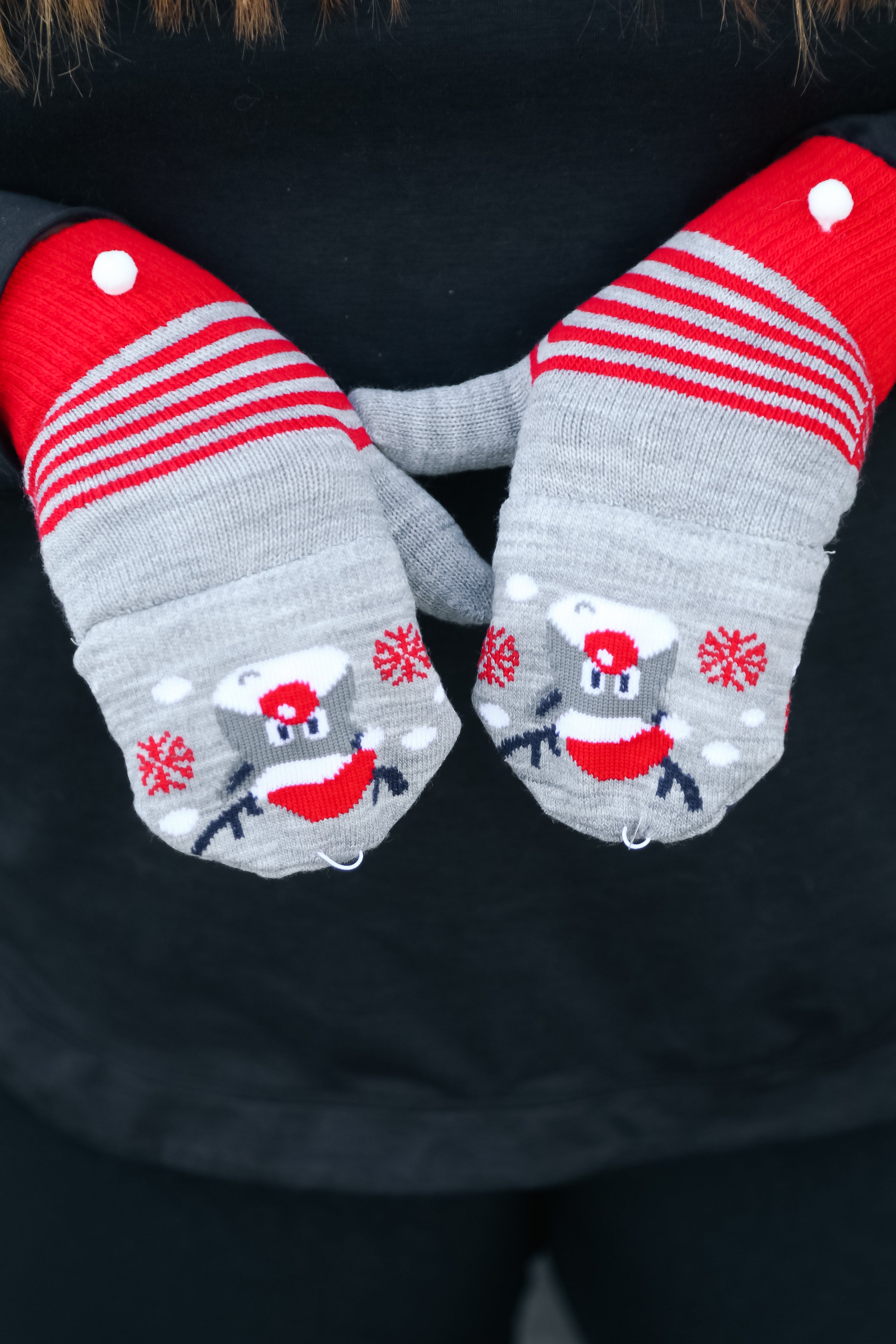 Rudolph Fingerless Gloves with Convertible Mittens ICON
