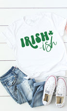 Irish ish green shamrock graphic tee Kissed Apparel