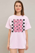 CHECKERED MAMA MOMMY MOM BRUH Graphic T-Shirt A. BLUSH CO.