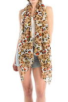 Mix Color Cheetah Printed Scarf LA Jewelry Plaza