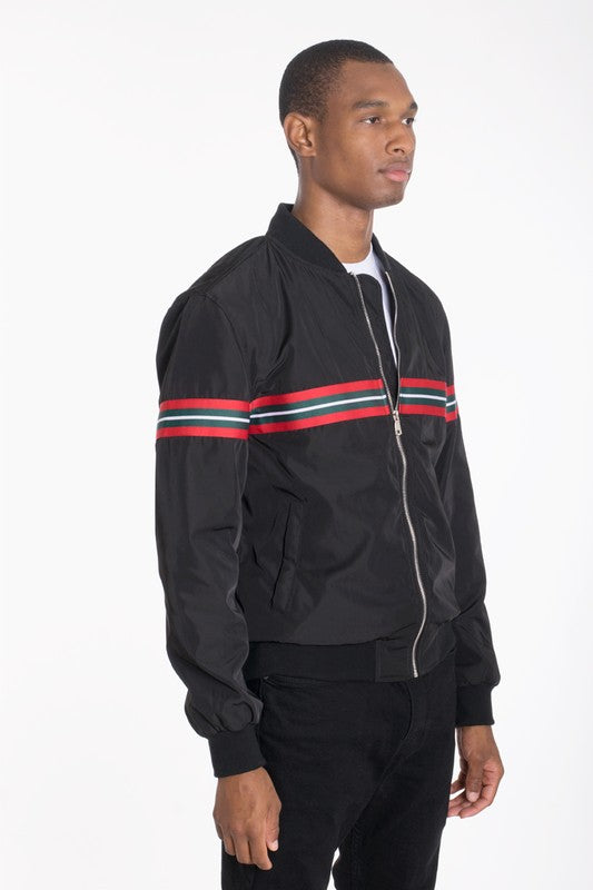 Luxury WOVEN TAPED BOMBER JACKET WEIV